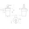 Дозатор для жидкого мыла STURM Kylie LUX-KYL-PS310-CR