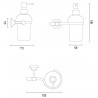 Дозатор для жидкого мыла STURM Jacklyn LUX-JAC-CA310-CR