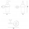 Дозатор для жидкого мыла STURM Jacklyn LUX-JAC-CA313-GL