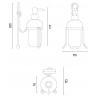 Дозатор для жидкого мыла STURM Ludovica LUX-LUD-TR1813-GL
