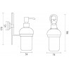 Дозатор для жидкого мыла STURM Merilyn LUX-MER-EL313-GL
