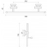 Держатель для полотенца STURM Merilyn LUX-MER-EL814-BR