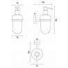 Дозатор для жидкого мыла STURM Milly LUX-MIL-OT310-CR