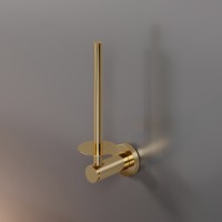 Держатель для туалетной бумаги ROUND, вертикальный, золото, LUX-RND513-GL