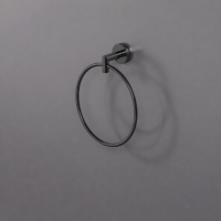 Держатель для полотенца ROUND, кольцо, оружейная сталь, LUX-RND1110-GM