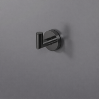 Крючок ROUND, вертикальный, оружейная сталь, LUX-RND410-GM