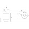 Дозатор для жидкого мыла STURM Round LUX-RND310-BR
