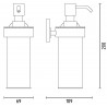 Дозатор для жидкого мыла STURM Round LUX-RND311-BM