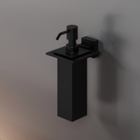 Дозатор для жидкого мыла SLIM, матовый черный, LUX-SLIM310-BM