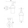 Дозатор для жидкого мыла STURM Victoria LUX-VIC-CL310-CR