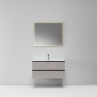 Тумба с раковиной FEEL FREE LOFT, 100x45x53, 2 ящика, керамическая раковина, светлый дуб, ST-Y5L2105C-LACE105C-BMLO