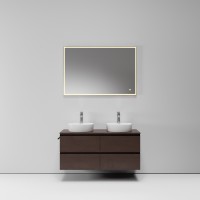 Тумба FEEL FREE LOFT для накладной раковины, 120x45x53, темный орех, ST-Y5L21205C-BMDN