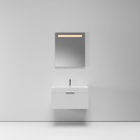 Тумба с раковиной NORMAL, 80x45x46, белый матовый, ST-B3L184-BA005-SIP