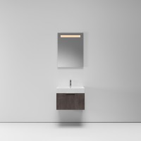 Тумба с раковиной NORMAL, 60x45x46, темное дерево, ST-B3L164-BA992-SIP