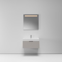 Тумба с раковиной NORMAL, 80x45x46, тёмно-бежевый матовый, ST-B3L184-BA007-SIP
