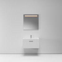 Тумба с раковиной NORMAL, 80x45x46, белый глянцевый, ST-B3L184-BA001-SIP