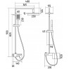 SMART NEW Душевая колонна (смеситель, излив для ванны, верхний душ, ручной душ), хром ST-SMANEW-63603-CR