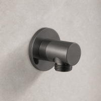 DS Шланговое подсоединение (фланец ø50 мм), матовая оружейная сталь, LUX-DS1733-GM