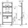 TEMPOFIX 3 опор.рама(писсуар), сенсорный кран, от сети 230/6V, Ø35 ST-DLB543000-BM