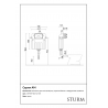 Комплект для инсталляции Sturm AM, AM-KIT-SQ112-CR