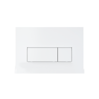 Панель смыва AM, двойная с прямоугольной клавишей, белый глянец, AM-P00570-WG