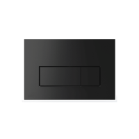 Панель смыва AM, двойная с прямоугольной клавишей, чёрный матовый, AM-P00578-BM