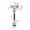 AM Кнопочный сливной вентиль для писсуара, хром, AM-PATS001-CR