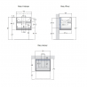 Тумба с раковиной STURM Dressy D4L265 DR993 + TCC060