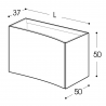 Тумба с раковиной STURM Shape ST-CDX250D7050-WG+ST-CDX104-TM