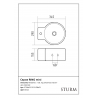 Раковина подвесная STURM Ring Mini ST-RING313313-TBNCR