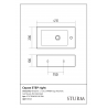 Раковина подвесная STURM Step ST-STEP402010R-TBN