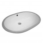 Раковина встраиваемая снизу VITA-U, 63x43, овальная, белая, ST-VIU634321-NBNCR
