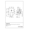 Встраиваемый смеситель для душа STURM Air ST-AIR-14090-CR