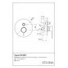 Встраиваемый смеситель для душа STURM Daiquiri ST-DAI-94090-CR
