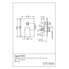 Встраиваемый смеситель для душа STURM Platz ST-PLA-80010-CR