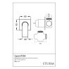 Встраиваемый смеситель для душа STURM Stern ST-STE-64070-CR