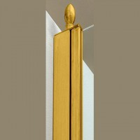 Декоративный наконечник для профиля душевых ограждений SPITZE, цвет золото, LUX-SPITZE-GL