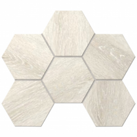 Керамогранит STURM Dalmine Light Beige, мозаика, 25x28,5 см, поверхность матовая, ST-DA01-MR-HEX-250x285x10