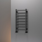 Полотенцесушитель водяной QUADRE, 530x960, матовый черный, ST-QUAE-W853096-BM