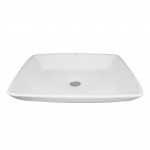 Раковина накладная CONE, 60x46x12 см, квадратная, белая, ST-CONEQ604612-NBN