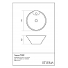Раковина накладная STURM Cone ST-CONER414116-TBNCR