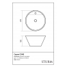 Раковина накладная STURM Cone ST-CONER434318-TBNCR