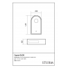 Полотенцедержатель подвесной STURM Glob ST-GL312081-NBN