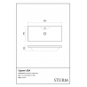 Раковина подвесная STURM Liga Maxi ST-LIGAM803913-TBN