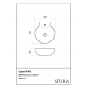 Раковина подвесная STURM Ring ST-RINGO404315-TBNCR