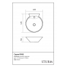 Раковина подвесная STURM Ring ST-RINGV424317-TBNCR