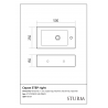 Раковина подвесная STURM Step ST-STEP502514R-TBNCR