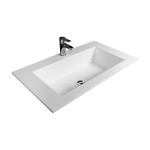 Раковина накладная TOUCH, 60x45.8 см, прямоугольная, белая матовая, ST-TCH064515..
