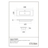 Раковина накладная STURM Touch ST-TCH084515-WM