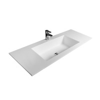 Раковина накладная TOUCH, 100x45 см, прямоугольная, белая матовая, ST-CM1000-WM